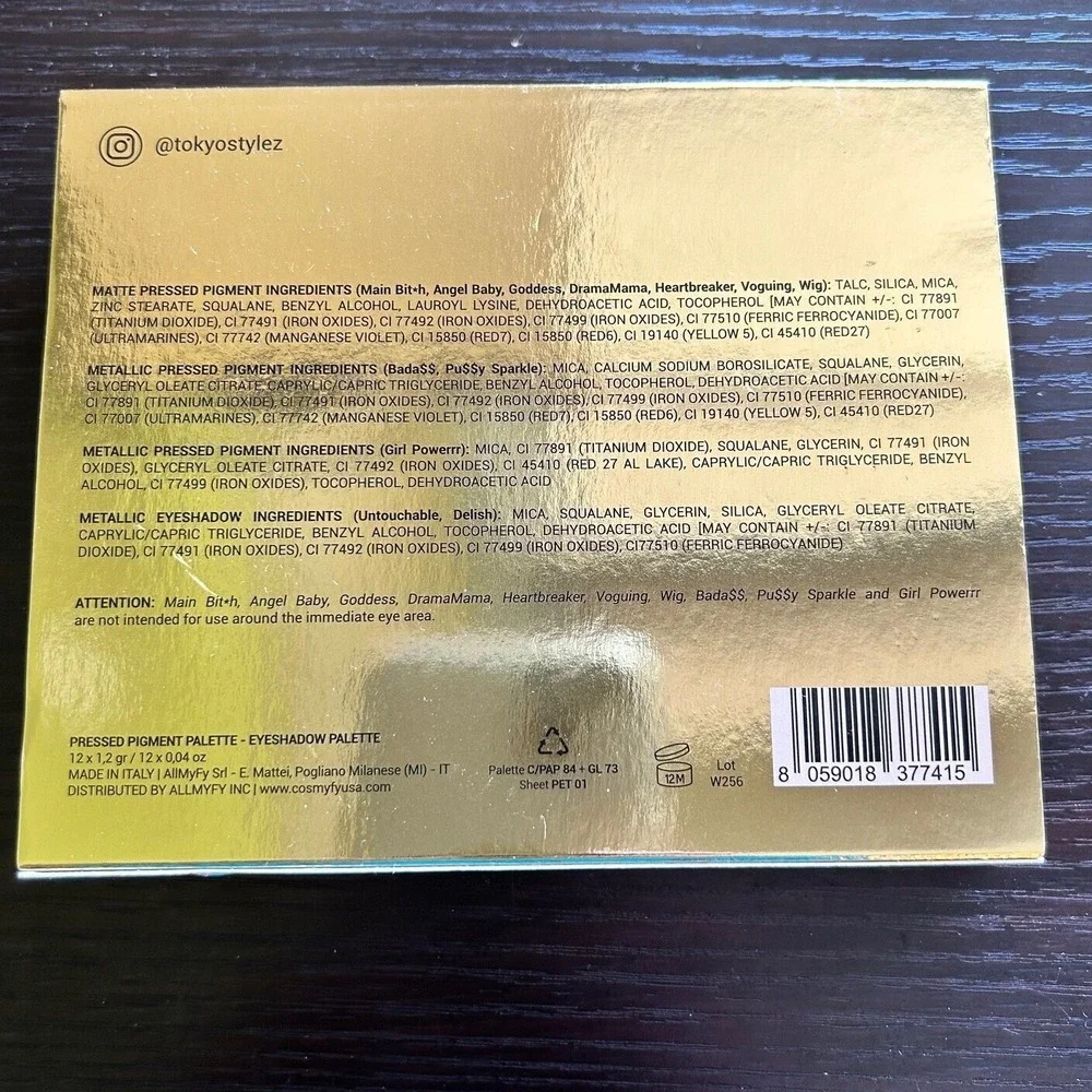 Mama Mia Cosmetics‎ Eyeshadow Palette Pressed Pigment Makeup Cosmyfy New in Box